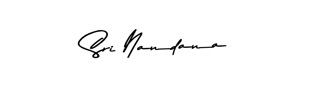 Create a beautiful signature design for name Sri Nandana. With this signature (Asem Kandis PERSONAL USE) fonts, you can make a handwritten signature for free. Sri Nandana signature style 9 images and pictures png