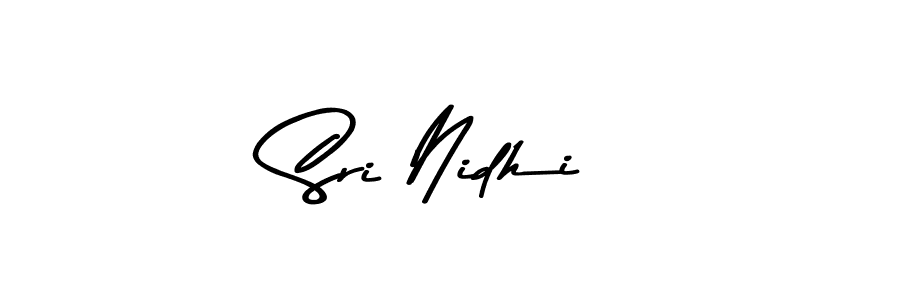 The best way (Asem Kandis PERSONAL USE) to make a short signature is to pick only two or three words in your name. The name Sri Nidhi include a total of six letters. For converting this name. Sri Nidhi signature style 9 images and pictures png