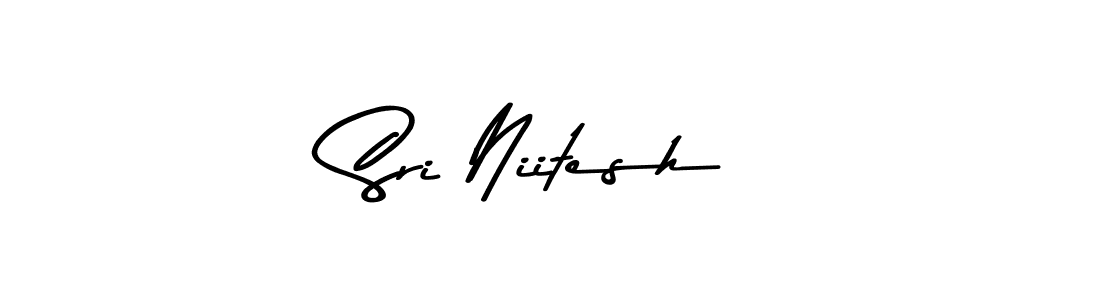 Sri Niitesh stylish signature style. Best Handwritten Sign (Asem Kandis PERSONAL USE) for my name. Handwritten Signature Collection Ideas for my name Sri Niitesh. Sri Niitesh signature style 9 images and pictures png