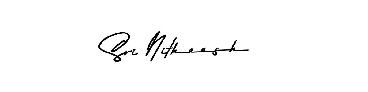 Create a beautiful signature design for name Sri Nitheesh. With this signature (Asem Kandis PERSONAL USE) fonts, you can make a handwritten signature for free. Sri Nitheesh signature style 9 images and pictures png