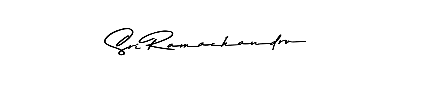 Design your own signature with our free online signature maker. With this signature software, you can create a handwritten (Asem Kandis PERSONAL USE) signature for name Sri Ramachandru. Sri Ramachandru signature style 9 images and pictures png