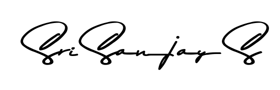 The Asem Kandis PERSONAL USE signature style provides a bold statement for name Sri Sanjay S. Designed for business owners, executives, and leaders. Sri Sanjay S signature style 9 images and pictures png