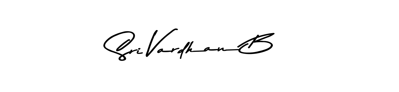 Design your own signature with our free online signature maker. With this signature software, you can create a handwritten (Asem Kandis PERSONAL USE) signature for name Sri Vardhan B. Sri Vardhan B signature style 9 images and pictures png