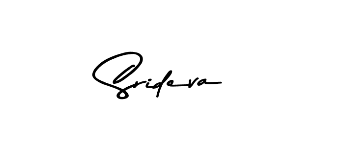 Create a beautiful signature design for name Srideva. With this signature (Asem Kandis PERSONAL USE) fonts, you can make a handwritten signature for free. Srideva signature style 9 images and pictures png