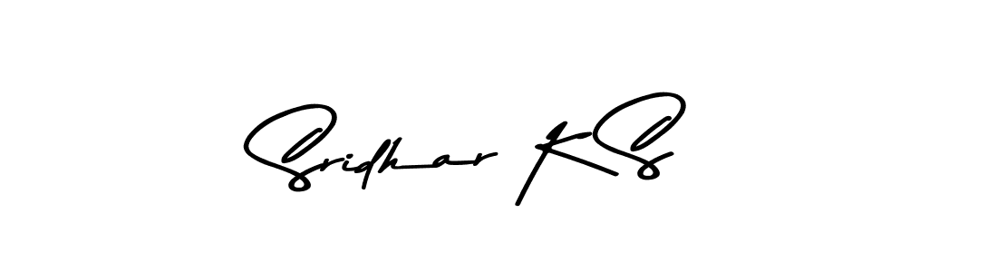 This is the best signature style for the Sridhar K S name. Also you like these signature font (Asem Kandis PERSONAL USE). Mix name signature. Sridhar K S signature style 9 images and pictures png