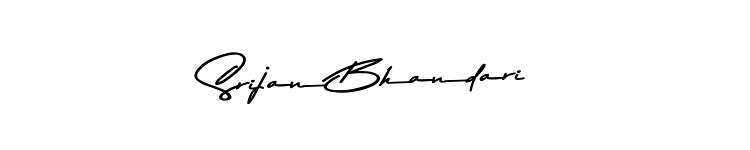 Use a signature maker to create a handwritten signature online. With this signature software, you can design (Asem Kandis PERSONAL USE) your own signature for name Srijan Bhandari. Srijan Bhandari signature style 9 images and pictures png