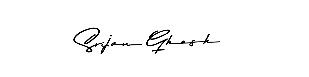 Use a signature maker to create a handwritten signature online. With this signature software, you can design (Asem Kandis PERSONAL USE) your own signature for name Srijan Ghosh. Srijan Ghosh signature style 9 images and pictures png