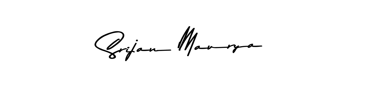 You should practise on your own different ways (Asem Kandis PERSONAL USE) to write your name (Srijan Maurya) in signature. don't let someone else do it for you. Srijan Maurya signature style 9 images and pictures png
