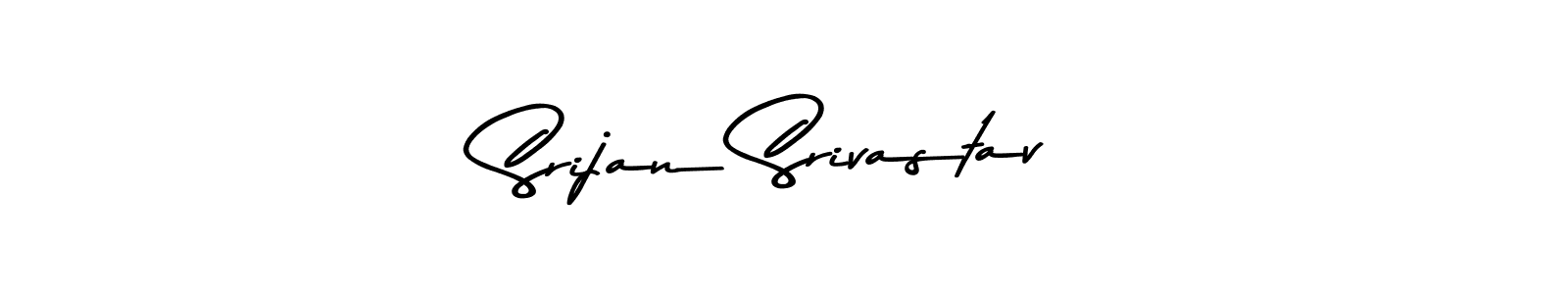Design your own signature with our free online signature maker. With this signature software, you can create a handwritten (Asem Kandis PERSONAL USE) signature for name Srijan Srivastav. Srijan Srivastav signature style 9 images and pictures png