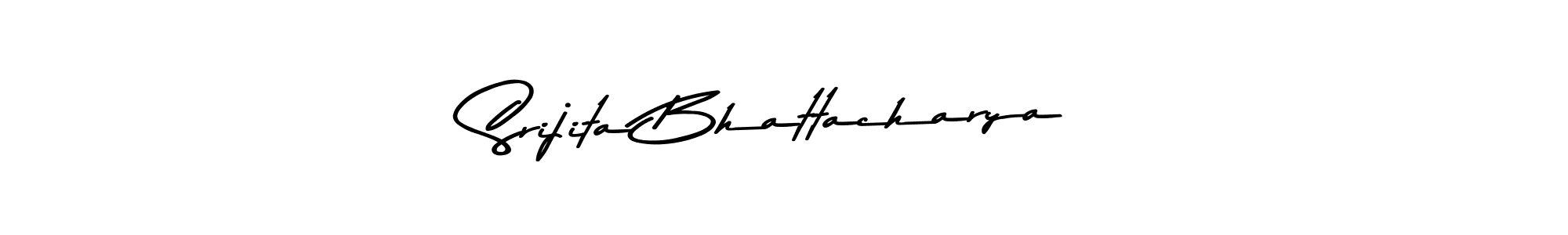 Make a beautiful signature design for name Srijita Bhattacharya. With this signature (Asem Kandis PERSONAL USE) style, you can create a handwritten signature for free. Srijita Bhattacharya signature style 9 images and pictures png