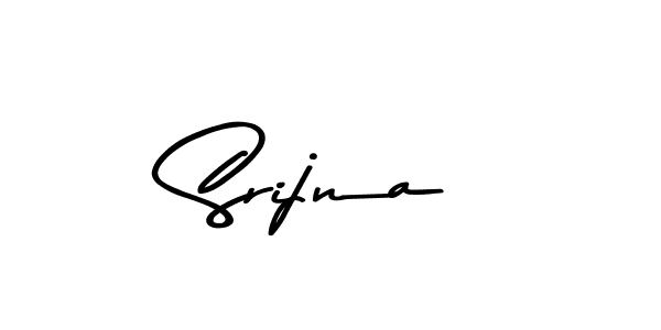 Make a beautiful signature design for name Srijna. With this signature (Asem Kandis PERSONAL USE) style, you can create a handwritten signature for free. Srijna signature style 9 images and pictures png