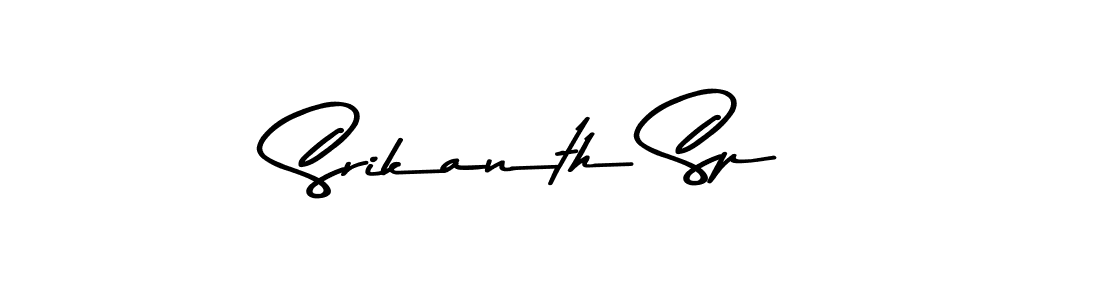 The best way (Asem Kandis PERSONAL USE) to make a short signature is to pick only two or three words in your name. The name Srikanth Sp include a total of six letters. For converting this name. Srikanth Sp signature style 9 images and pictures png