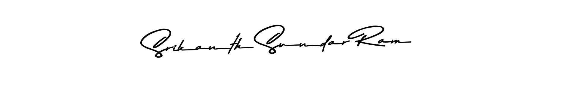 Design your own signature with our free online signature maker. With this signature software, you can create a handwritten (Asem Kandis PERSONAL USE) signature for name Srikanth Sundar Ram. Srikanth Sundar Ram signature style 9 images and pictures png
