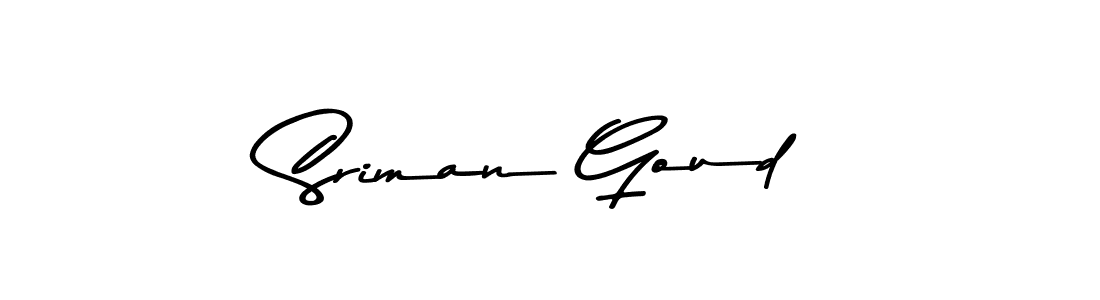 You should practise on your own different ways (Asem Kandis PERSONAL USE) to write your name (Sriman Goud) in signature. don't let someone else do it for you. Sriman Goud signature style 9 images and pictures png