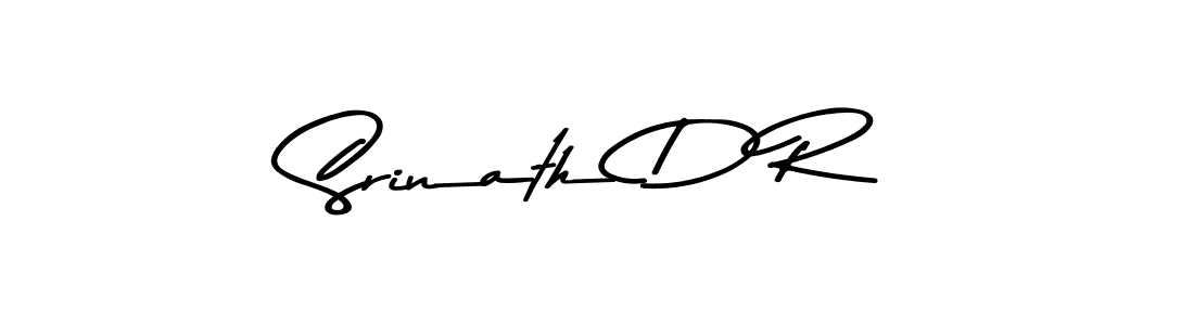 Make a beautiful signature design for name Srinath D R. With this signature (Asem Kandis PERSONAL USE) style, you can create a handwritten signature for free. Srinath D R signature style 9 images and pictures png