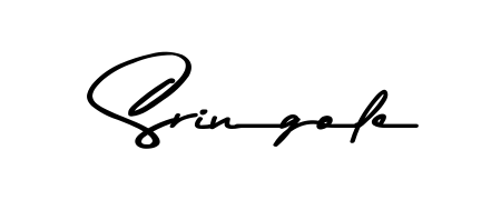 Achieve flawless digital penmanship with Sringole name in Asem Kandis PERSONAL USE font. The perfect tool for creating online signatures. Sringole signature style 9 images and pictures png