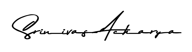 Get inspired by this graceful Asem Kandis PERSONAL USE signature style for name Srinivas Acharya. Smooth loops and balanced proportions for everyday use. Srinivas Acharya signature style 9 images and pictures png