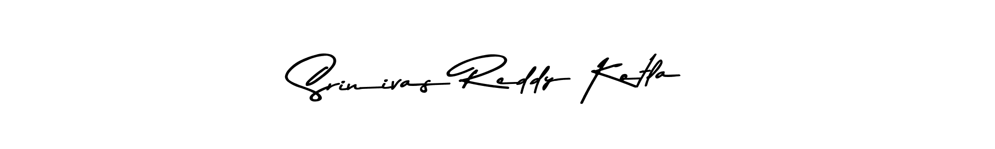 Make a beautiful signature design for name Srinivas Reddy Kotla. With this signature (Asem Kandis PERSONAL USE) style, you can create a handwritten signature for free. Srinivas Reddy Kotla signature style 9 images and pictures png