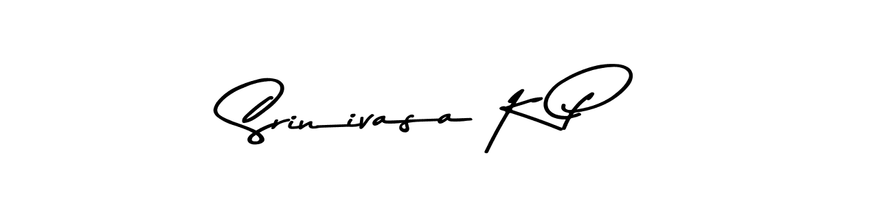 The best way (Asem Kandis PERSONAL USE) to make a short signature is to pick only two or three words in your name. The name Srinivasa K P include a total of six letters. For converting this name. Srinivasa K P signature style 9 images and pictures png