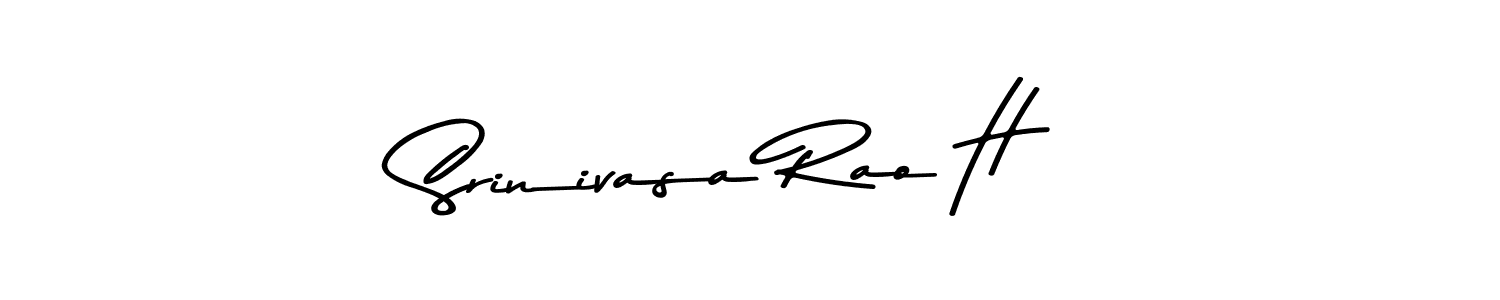 The best way (Asem Kandis PERSONAL USE) to make a short signature is to pick only two or three words in your name. The name Srinivasa Rao H include a total of six letters. For converting this name. Srinivasa Rao H signature style 9 images and pictures png