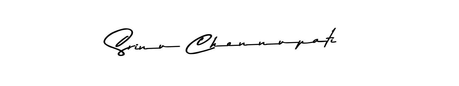 Create a beautiful signature design for name Srinu Chennupati. With this signature (Asem Kandis PERSONAL USE) fonts, you can make a handwritten signature for free. Srinu Chennupati signature style 9 images and pictures png