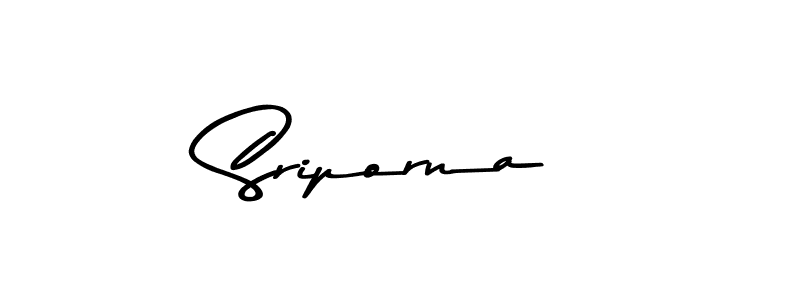 Create a beautiful signature design for name Sriporna. With this signature (Asem Kandis PERSONAL USE) fonts, you can make a handwritten signature for free. Sriporna signature style 9 images and pictures png