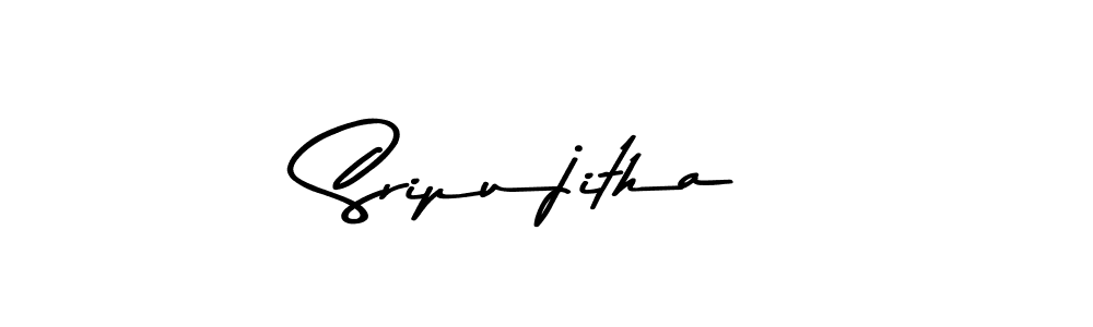 The best way (Asem Kandis PERSONAL USE) to make a short signature is to pick only two or three words in your name. The name Sripujitha include a total of six letters. For converting this name. Sripujitha signature style 9 images and pictures png