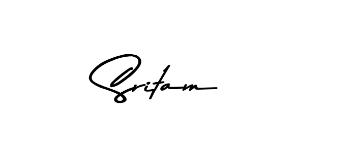 You should practise on your own different ways (Asem Kandis PERSONAL USE) to write your name (Sritam ) in signature. don't let someone else do it for you. Sritam  signature style 9 images and pictures png
