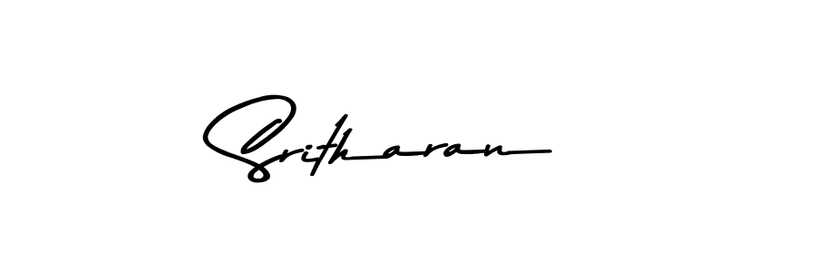 Design your own signature with our free online signature maker. With this signature software, you can create a handwritten (Asem Kandis PERSONAL USE) signature for name Sritharan. Sritharan signature style 9 images and pictures png