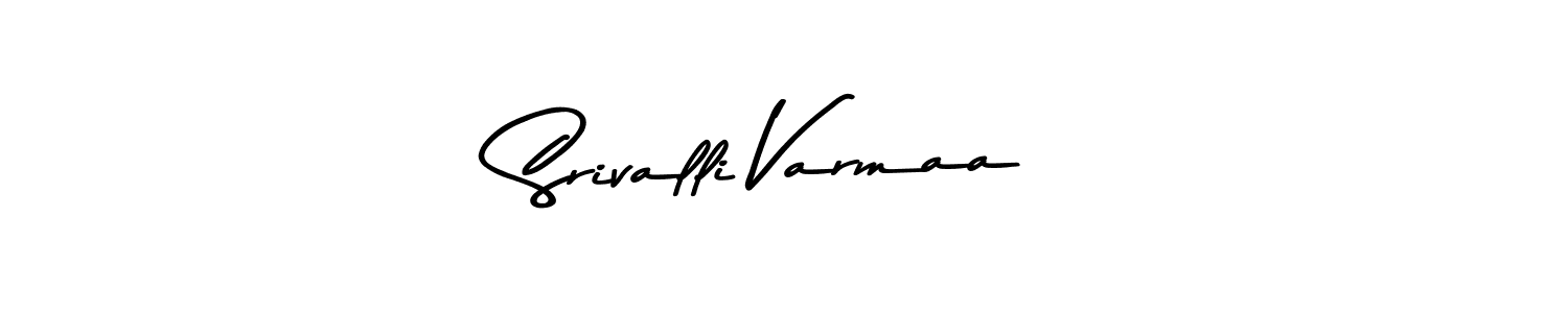How to make Srivalli Varmaa signature? Asem Kandis PERSONAL USE is a professional autograph style. Create handwritten signature for Srivalli Varmaa name. Srivalli Varmaa signature style 9 images and pictures png