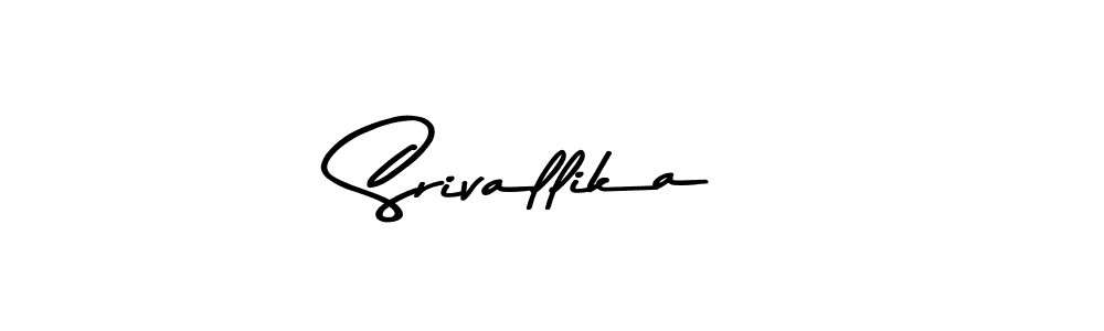 Also You can easily find your signature by using the search form. We will create Srivallika name handwritten signature images for you free of cost using Asem Kandis PERSONAL USE sign style. Srivallika signature style 9 images and pictures png