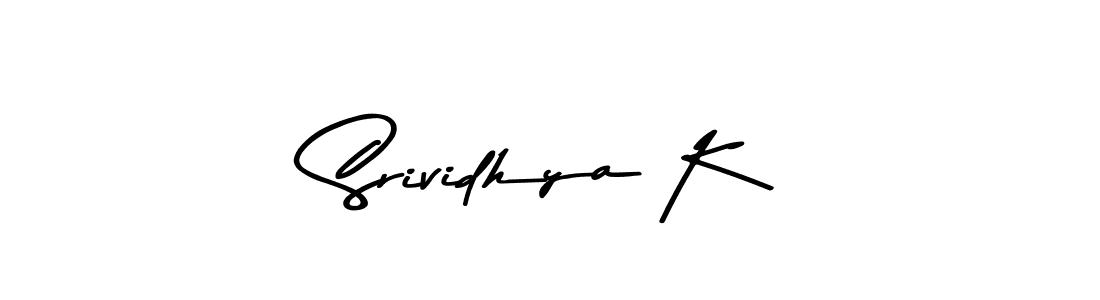 How to make Srividhya K signature? Asem Kandis PERSONAL USE is a professional autograph style. Create handwritten signature for Srividhya K name. Srividhya K signature style 9 images and pictures png