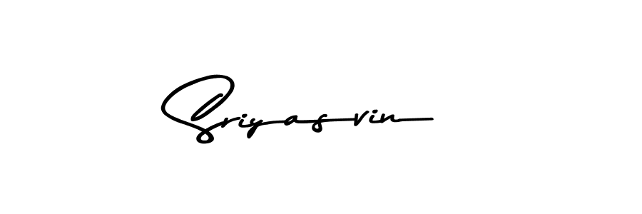 How to make Sriyasvin name signature. Use Asem Kandis PERSONAL USE style for creating short signs online. This is the latest handwritten sign. Sriyasvin signature style 9 images and pictures png