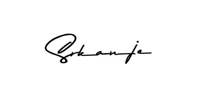 Design your own signature with our free online signature maker. With this signature software, you can create a handwritten (Asem Kandis PERSONAL USE) signature for name Srkanje. Srkanje signature style 9 images and pictures png