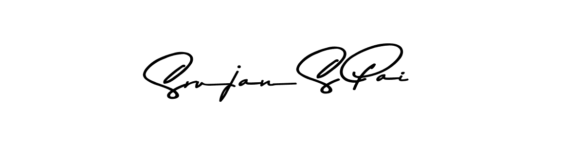Asem Kandis PERSONAL USE is a professional signature style that is perfect for those who want to add a touch of class to their signature. It is also a great choice for those who want to make their signature more unique. Get Srujan S Pai name to fancy signature for free. Srujan S Pai signature style 9 images and pictures png
