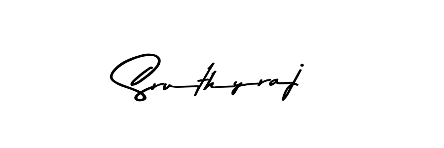 Asem Kandis PERSONAL USE is a professional signature style that is perfect for those who want to add a touch of class to their signature. It is also a great choice for those who want to make their signature more unique. Get Sruthyraj name to fancy signature for free. Sruthyraj signature style 9 images and pictures png