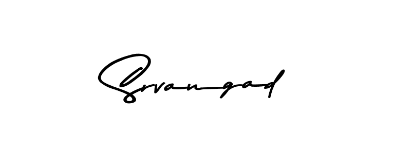 How to make Srvangad name signature. Use Asem Kandis PERSONAL USE style for creating short signs online. This is the latest handwritten sign. Srvangad signature style 9 images and pictures png