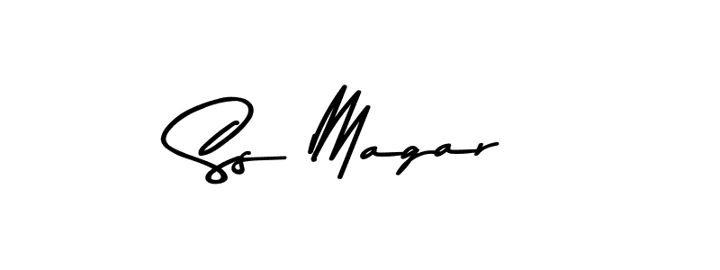 You should practise on your own different ways (Asem Kandis PERSONAL USE) to write your name (Ss Magar) in signature. don't let someone else do it for you. Ss Magar signature style 9 images and pictures png