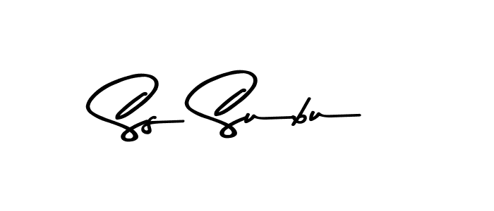 Ss Subu stylish signature style. Best Handwritten Sign (Asem Kandis PERSONAL USE) for my name. Handwritten Signature Collection Ideas for my name Ss Subu. Ss Subu signature style 9 images and pictures png