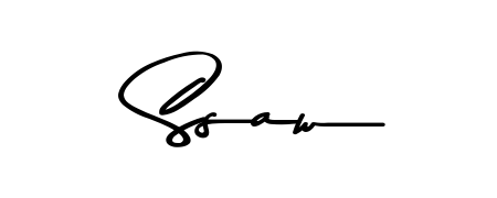 A modern signature idea for name Ssaw using Asem Kandis PERSONAL USE font. Clean strokes and elegant curves make it stand out instantly. Ssaw signature style 9 images and pictures png