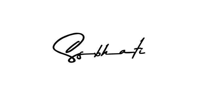 How to make Ssbhati name signature. Use Asem Kandis PERSONAL USE style for creating short signs online. This is the latest handwritten sign. Ssbhati signature style 9 images and pictures png
