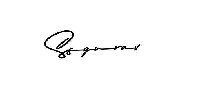 Make a beautiful signature design for name Ssgurav. With this signature (Asem Kandis PERSONAL USE) style, you can create a handwritten signature for free. Ssgurav signature style 9 images and pictures png