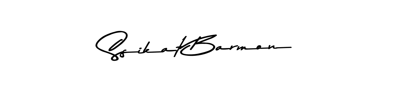 The best way (Asem Kandis PERSONAL USE) to make a short signature is to pick only two or three words in your name. The name Ssikat Barmon include a total of six letters. For converting this name. Ssikat Barmon signature style 9 images and pictures png