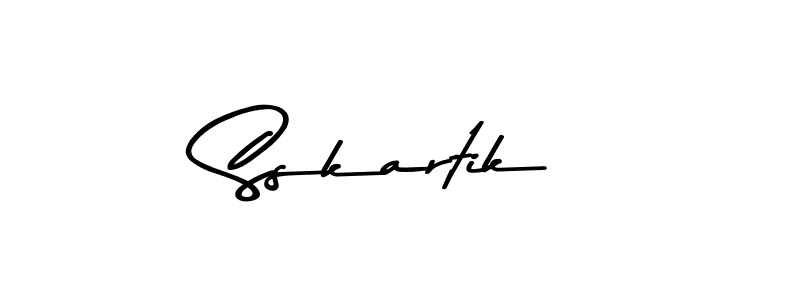 Use a signature maker to create a handwritten signature online. With this signature software, you can design (Asem Kandis PERSONAL USE) your own signature for name Sskartik. Sskartik signature style 9 images and pictures png