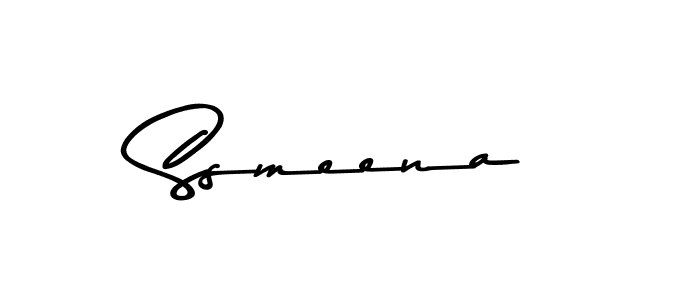 Ssmeena stylish signature style. Best Handwritten Sign (Asem Kandis PERSONAL USE) for my name. Handwritten Signature Collection Ideas for my name Ssmeena. Ssmeena signature style 9 images and pictures png