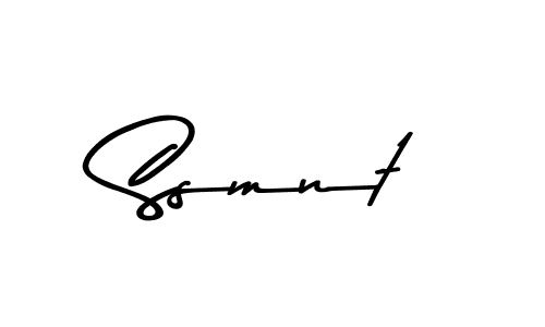 Make a beautiful signature design for name Ssmnt. With this signature (Asem Kandis PERSONAL USE) style, you can create a handwritten signature for free. Ssmnt signature style 9 images and pictures png