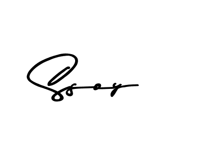 How to make Ssoy name signature. Use Asem Kandis PERSONAL USE style for creating short signs online. This is the latest handwritten sign. Ssoy signature style 9 images and pictures png