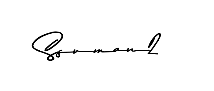 Use a signature maker to create a handwritten signature online. With this signature software, you can design (Asem Kandis PERSONAL USE) your own signature for name Ssuman2. Ssuman2 signature style 9 images and pictures png