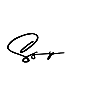 Create a beautiful signature design for name Ssy. With this signature (Asem Kandis PERSONAL USE) fonts, you can make a handwritten signature for free. Ssy signature style 9 images and pictures png