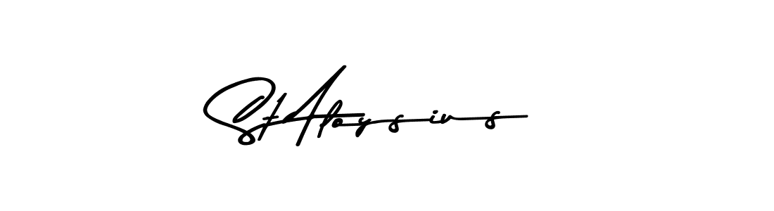 St Aloysius stylish signature style. Best Handwritten Sign (Asem Kandis PERSONAL USE) for my name. Handwritten Signature Collection Ideas for my name St Aloysius. St Aloysius signature style 9 images and pictures png